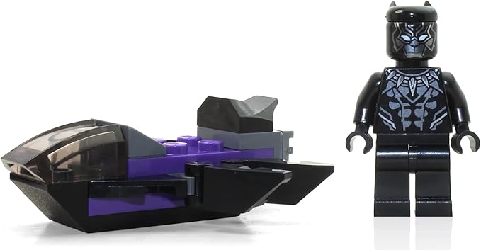 LEGO Marvel Avengers Super Heroes Minifigure - Black Panther with Jet (Limited Edition)