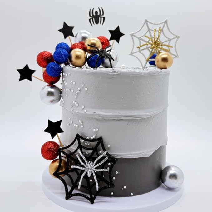 Spider Cake Decoration Superhero Birthday Cake Decorations Used To Celebrate Hero Themed Birthday Parties