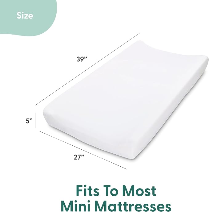 The Peanutshell 3-Pack Fitted Playard Sheets - Soft & Breathable Baby Boy Mini Crib Sheets, Pack N Play Mattress, Fits Standard Playard Pack Play Mattresses - Green Dino