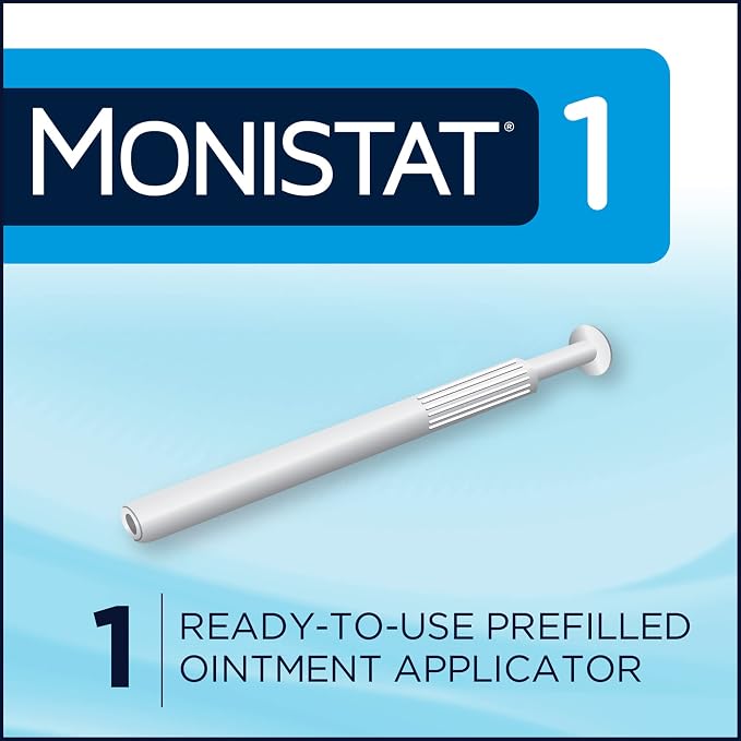 Monistat 1 Day Yeast Infection Treatment, 1 Tioconazole Applicator Feminine Wipes, 12 Count