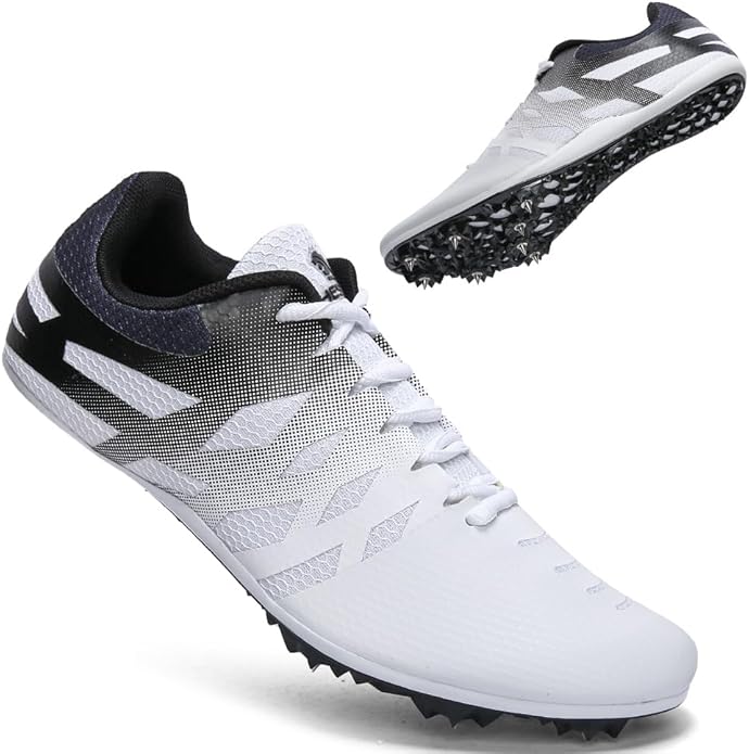 Men Women Kids Track and Field Shoes Professional 8 Spikes Running Racing Sneakers Breathable Lightweight Sprinting Shoes