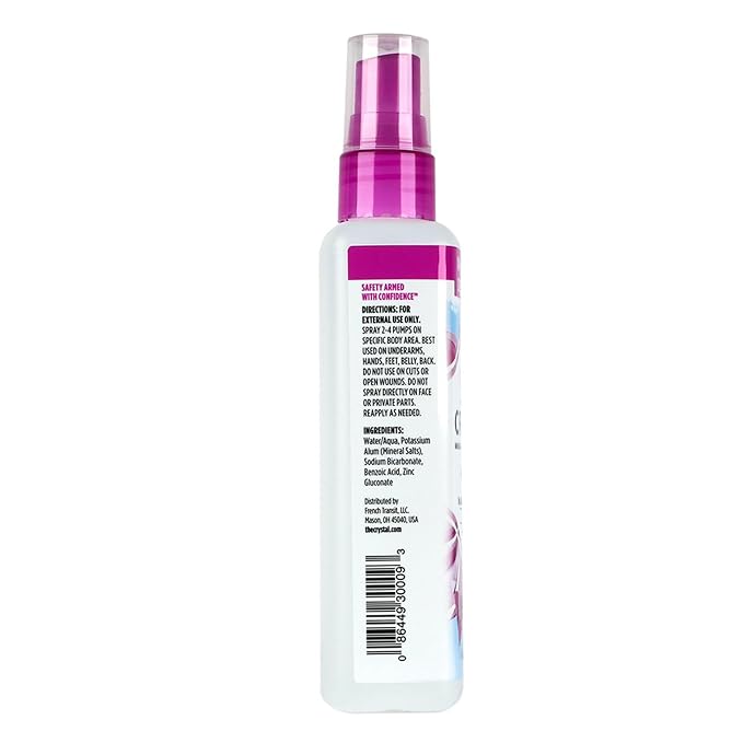 Crystal Body Deodorant Spray-4 fl oz, 2 pack