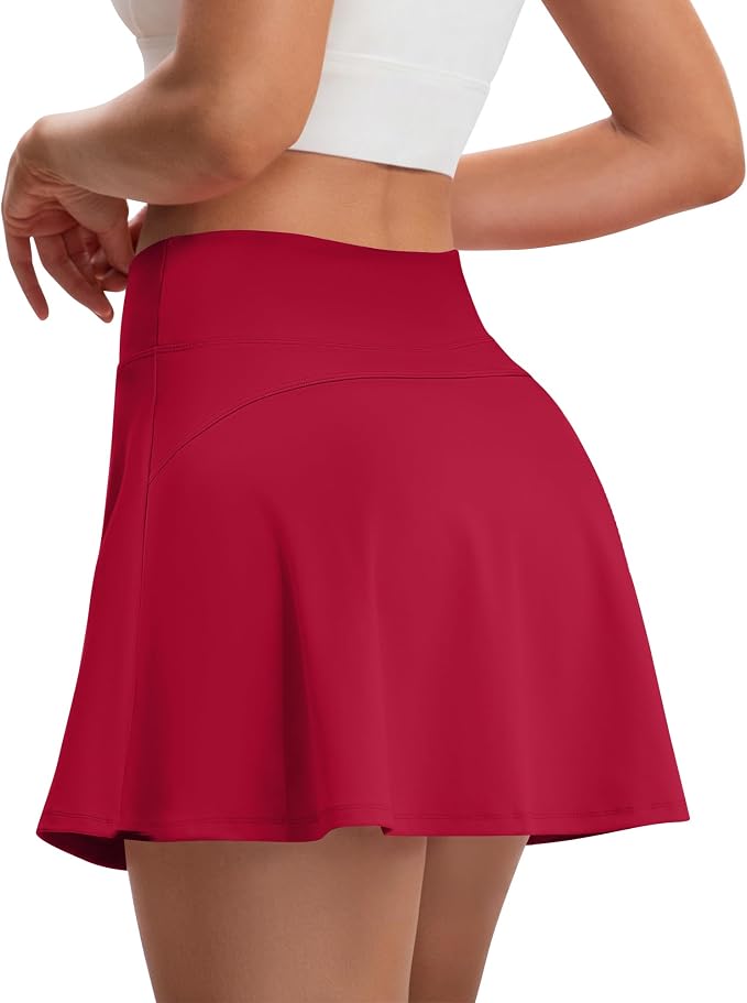Skorts for Woman Tennis Skirt with Pockets Shorts Golf Skort | High Waisted，A Line, Soft, Stretchy，Breathable, Lightweight, Pickleball, Athletic, Workout, Casual Skirts
