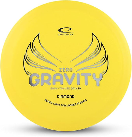 Latitude 64 Zero Gravity Diamond Disc Golf Fairway Driver | Easy to Throw Disc Golf Driver for Beginners | Lightweight, Floating Plastic | High Glide w/Understable Flight | 120-130g