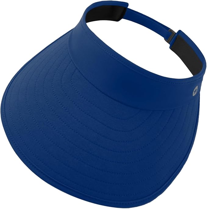 WANDER Sun Visor Hats for Women Wide Brim UV Protection Adjustable Large Golf Beach Cap Packable Travel Sport Visor