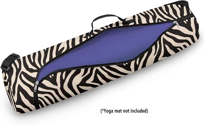 Yoga Mat Bag with Adjustable Shoulder Strap and Handle Zipper, 30in Wide x 6.3in Diameter for Yoga Mat Storage