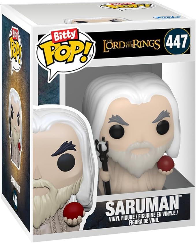 Funko Bitty POP! Lord of The Rings - Frodo, 4-Pack and A Surprise Mystery Mini Figure - 0.9 Inch (2.2 Cm) - Lord of The Rings Collectable - Stackable Display Shelf Included - Gift Idea