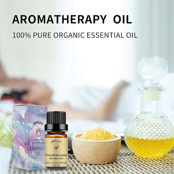 yethious Frankincense Essential Oil for Humidifier 100% Pure Organic Frankincense Aromatherapy Oil Gift Oils 10ml for Massage