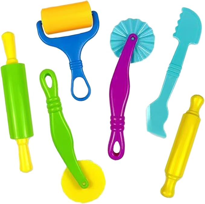 Unleash Creativity with 6 Pcs Play Dough Tools Sets Dough Accessories.Ideal as a Gift for Kids Aged 3-4-8 Years