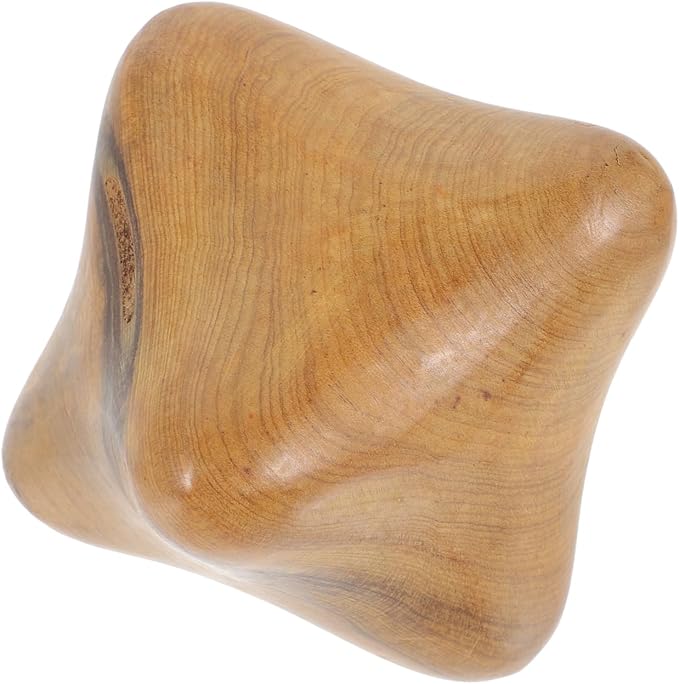 Milisten Hexagon Hand Massager Wood Hand Ball Thai Massage Trigger Point Massager Relief Tool