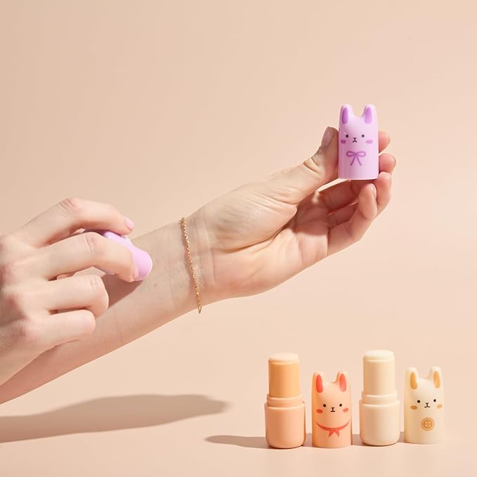 TONYMOLY Juicy Bunny Pocket Bunny Bar Solid Perfume Stick for Women – Long Lasting Fruity Floral Fragrance Balm – Cute Korean Travel Size Solid Perfume for Easy On-The-Go Freshness
