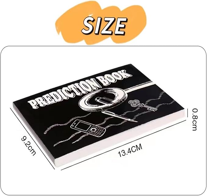 Fun Magic Trick Prediction Book, Predict Your Heart, Magic Flip Book, Paper Toy, Simple Magic Tricks for Youth, Unique Novelty Toys Amusements, Magic Prop Books for Adults
