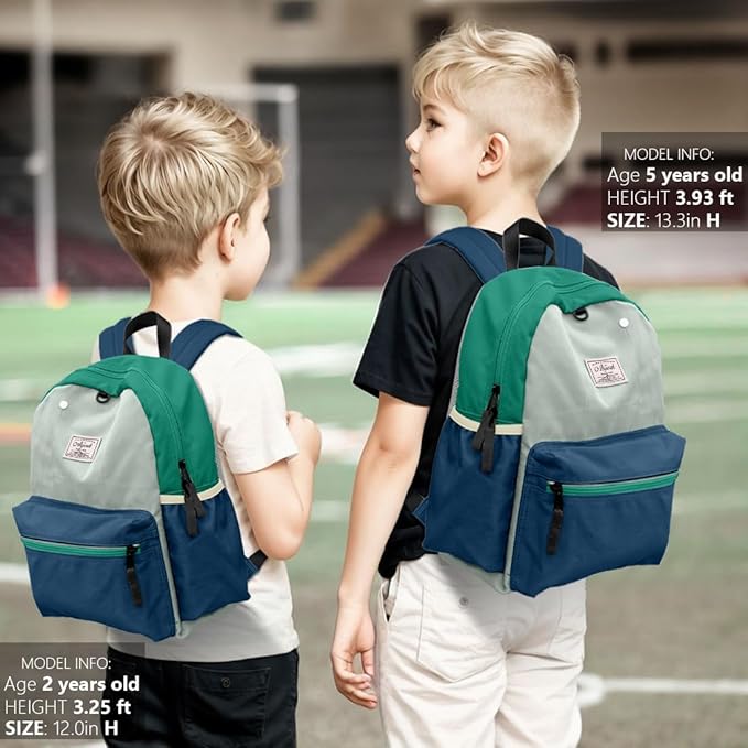 Toddler Backpack for Boys 2-5: Preschool Kindergarten 13" Daycare Backpacks Fit A4 Folder