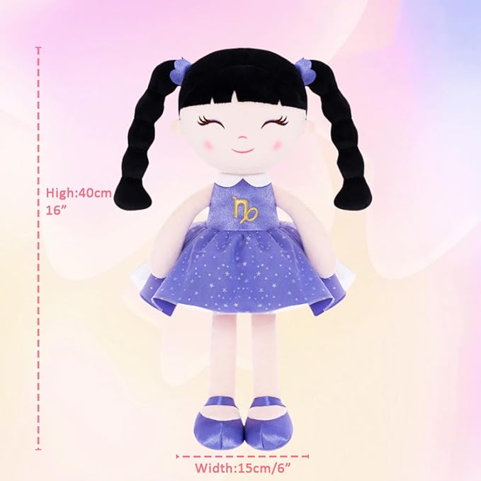 Baby Girl Gifts Plush Dolls Constellations Zodiac Doll Birthday Gift 17 inches Capricorni