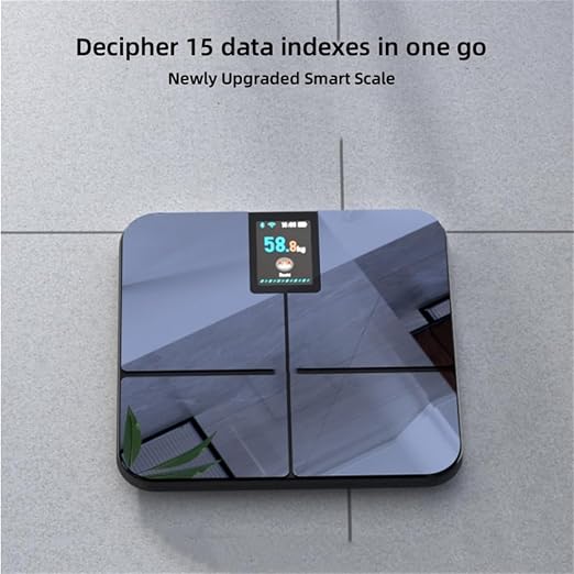 Smart Bathroom Digital Weighing Machine, Body Composition Monitor Health Analyzer, with All-in-One Display Accurate Weighing Scale, Home Use Fitness Equipment