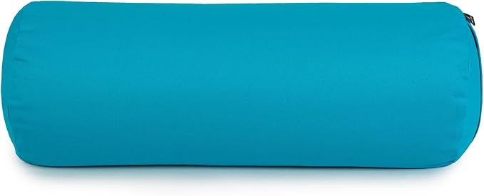 Yoga Studio Yoga Bolster | European Organic Buckwheat | (GOTS Certified) | with Removable Washable Cover