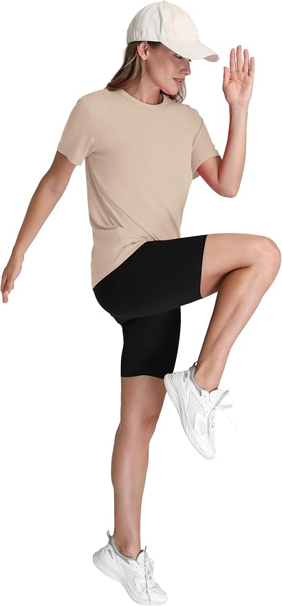 OFEEFAN Workout Tops for Women UPF 50+ Breathable Quick Dry Loose Fit T Shirt Outdoor Yoga Running Hiking Gym Tee Top