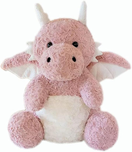 Dragon Stuffed Animals Soft Plush Cute Dragon Doll for Boys Girls 7.8in (Corn Dragon Pink)