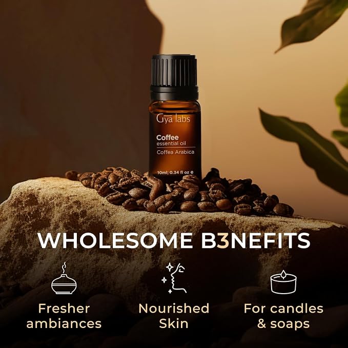 Coffee & Cinnamon Essential Oil Set - Aromatherapy Grade Essential Oils Set - 2x10ml - Gya Labs