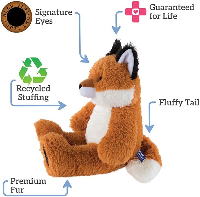 Vermont Teddy Bear Stuffed Fox - Oh So Soft Fox Stuffed Animal, Plush Toy for Kids, Red, 18 Inch
