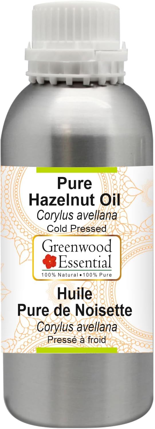 Greenwood Essential Hazelnut Oil (Corylus avellana) Cold Pressed 1250ml (42 oz)
