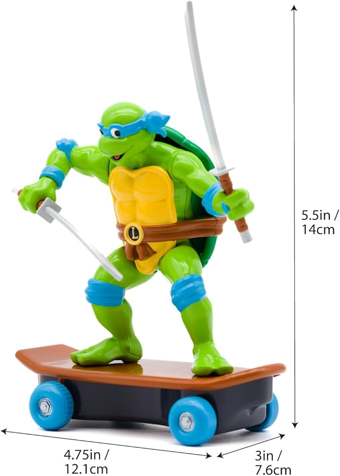 Teenage Mutant Ninja Turtles 5" Sewer Shredders Leonardo Classic Edition Ages 3+ - Battle & Shred with Signature Katanas!