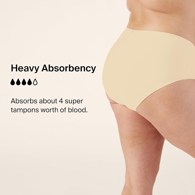 KNIX Women Leakproof Period Underwear Boyshort – Heavy Flow Protection, Absorbs 4–7 Super Tampons