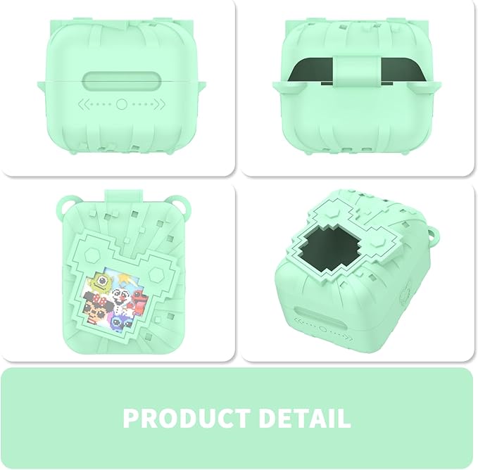 Soft Silicone Case for Bitzee Disney Interactive Toy Digital Pet, Shockproof and Protective Carrying Case for Bitzee Disney Virtual Electronic Pets with Lanyard (Mint Green)