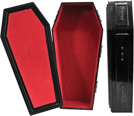 Black Plastic Toy Coffin for WWE Wrestling Action Figures