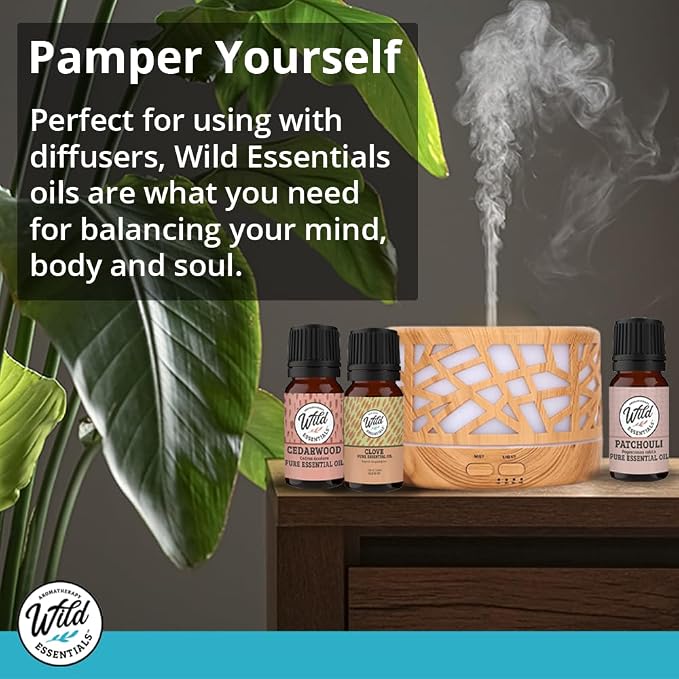 Wild Essentials Eucalyptus 100% Pure Essential Oil 2 Pack - 10ml Bottles, undiluted, Therapeutic Grade, Made and Bottled in The USA, Congestion, Stress, Aches and Pains