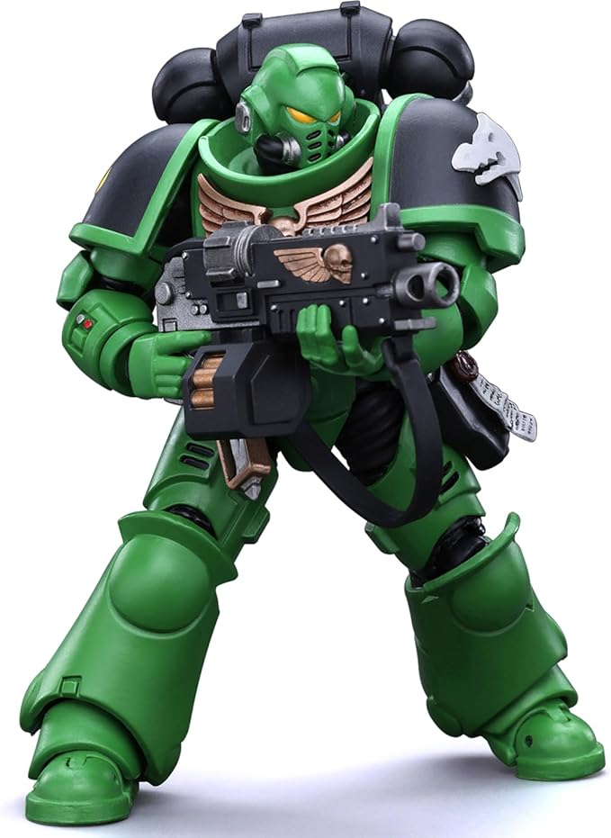 JOYTOY Warhammer 40K 1/18 Action Figures - Salamanders Intercessors Brother Haecule Perfect for Collectors & Decor - Ideal Gift for Birthdays/Christmas - Character Figure - JT5222