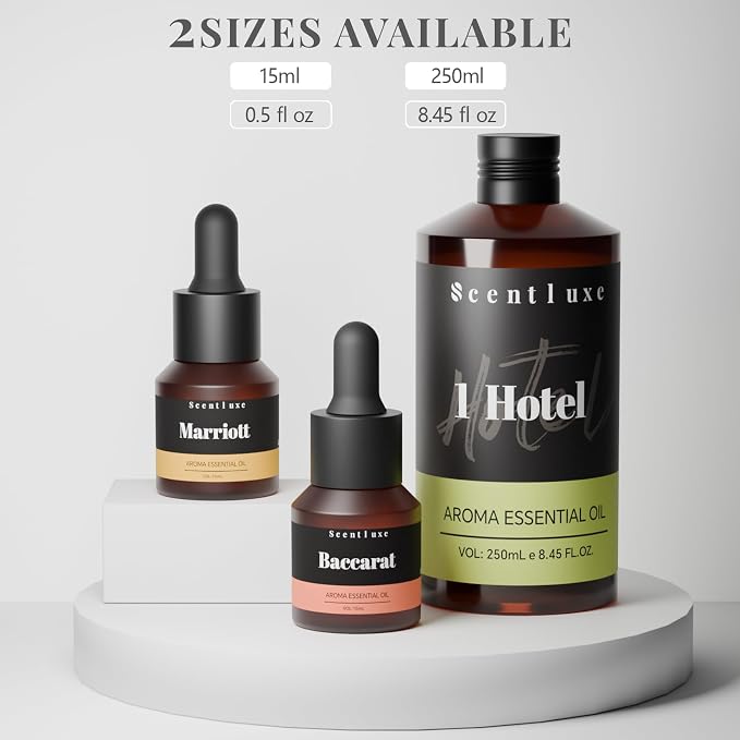 Essential Oils Inspired Marriott Beach Villa Diffuser Oil - Bitter Orange, Jasmine & Lily of The Valley Blend for Home Cleaning Aromatherapy Premium 250mL Hotel Fragrance Oil