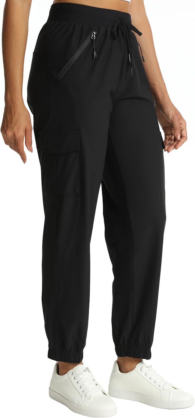 Women's Joggers Cargo Pants Lightweight Quick Dry Hiking Running Pants for Athletic Casual & Outdoor