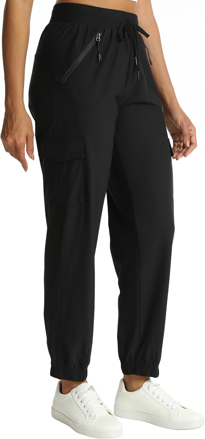Women's Joggers Cargo Pants Lightweight Quick Dry Hiking Running Pants for Athletic Casual & Outdoor
