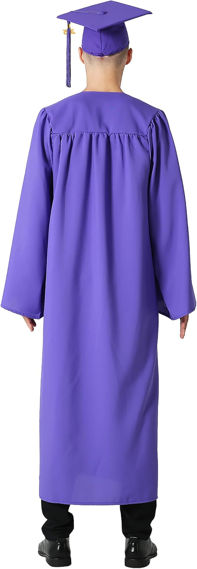 GraduationMall Matte Graduation Gown Cap Tassel Set 2025 for High School and Bachelor