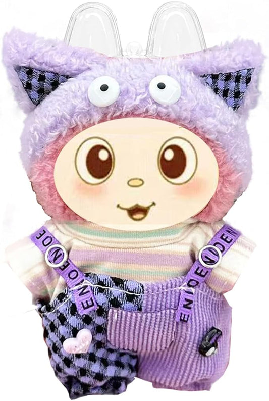 for 17cm Doll Clothes Outfits, Boys and Girls Stylish Adorable Dolls Clothing Accessories (NO Doll), Purple