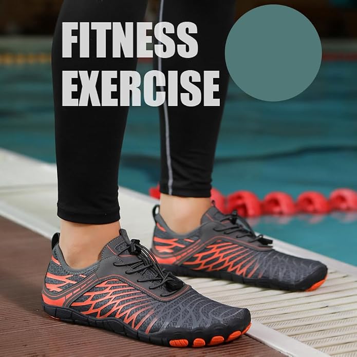 ELETON Barefoot Shoes Women Men Footwear, Wide Toe Box Hiking Zero Drop Non-Slip Quick-Dry River Boat Pool Beach Water Shoes, Lightweight Swimming Running Walking Sneakers Unisex