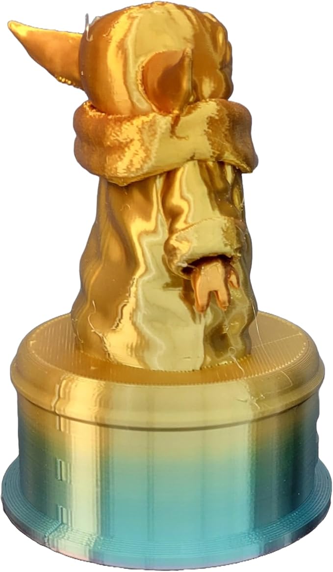 Znet3D Baby Yoda Grogu ‘May The 4TH Be with You’ Trophy - 4.5 Inch Multi-Color - Perfect Award or Gift (Multicolor)