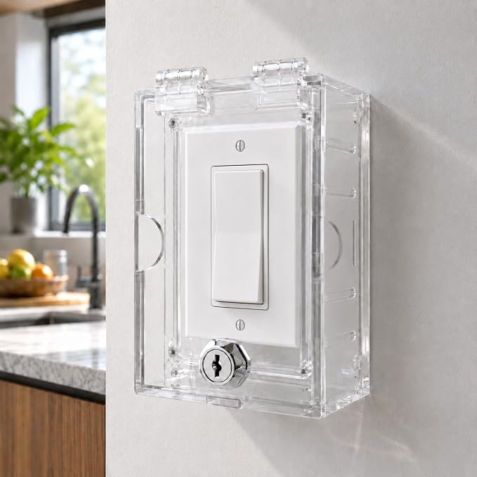 Baby Safety Outlet Cover Box, Outlet Covers, Plug Covers for Electrical Outlets, Socket Covers for Outlets Fit 5.9