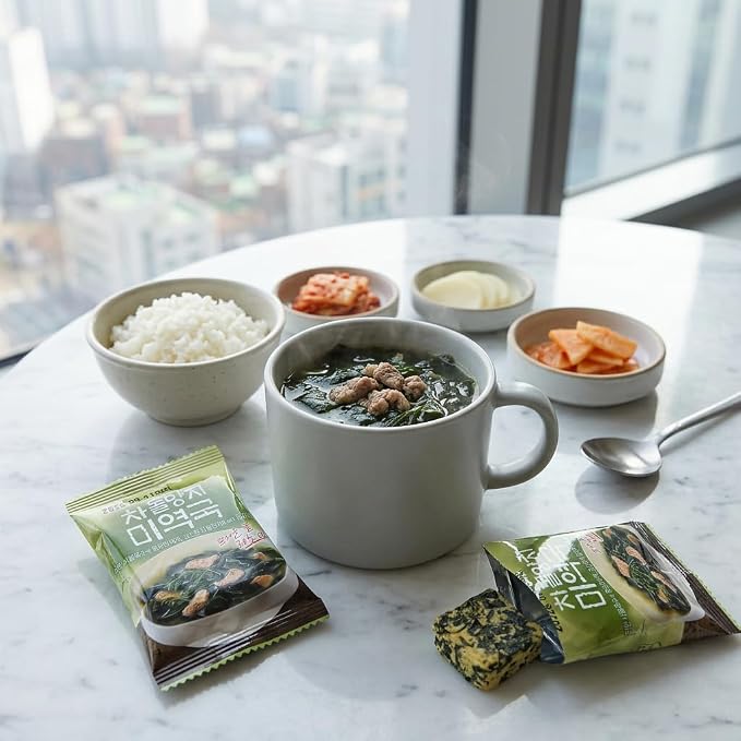 Benepisyo Freeze Dried Seaweed Soup, 5 Pack Instant Miyeokguk 미역국 5개입 | Authentic korean flavor, freeze dried miyeokguk, quick instant soup packets, warm umami broth, ready in minutes