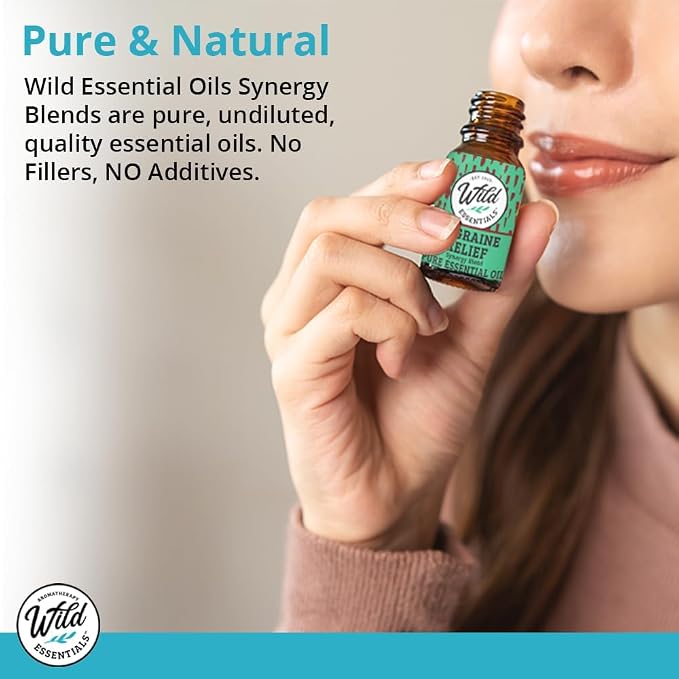 Wild Essentials Sweet Dreams 100% Pure Essential Oil Synergy Blend 10ml, Premium Grade, Use for Sleep, Rest, Relaxation, Nighttime, Made and Bottled in The USA