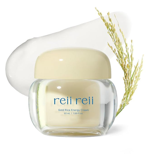 Gold Rice Energy Cream – Heritage Golden Rice Formula for Deep Hydration & Radiant Glow | Vegan Moisturizer with Peptide & Hyaluronic Acid, Korea Skincare(1.69 fl.oz / 50ml)