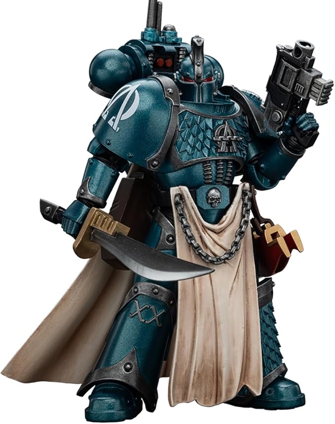 JOYTOY Warhammer 40,000 The Horus Heresy 1/18 Action Figure Alpha Legion Legion Praetor with Power Sword Collection Model Birthday Gifts