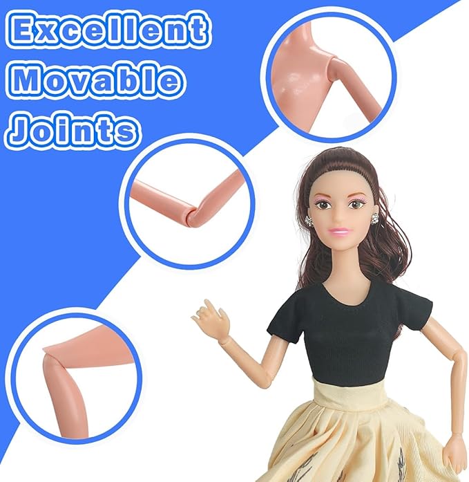 Interactive Family Toy Fun Action Figures Set, Imaginative Family Doll Play