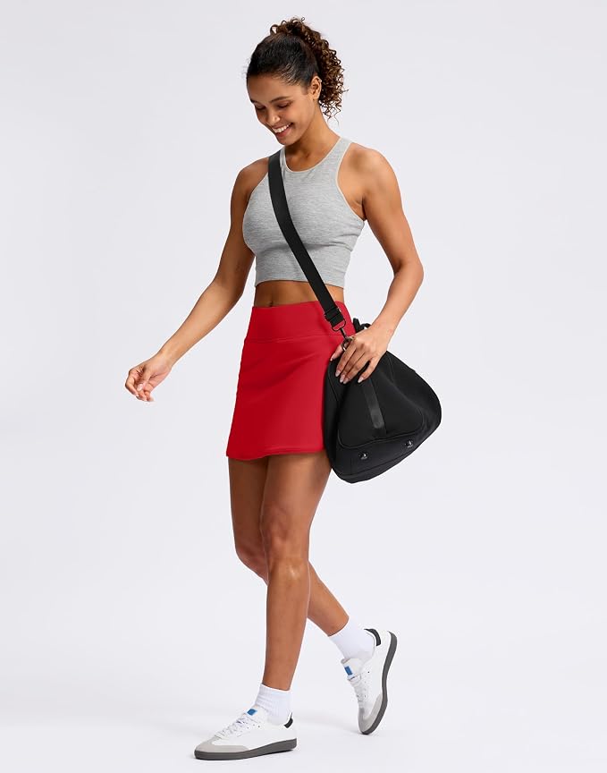 Skorts for Women with Pockets High Waisted Golf Skirts | Built-in Shorts, A Line, Athletic, Casual, Pickleball, Tennis Skirt