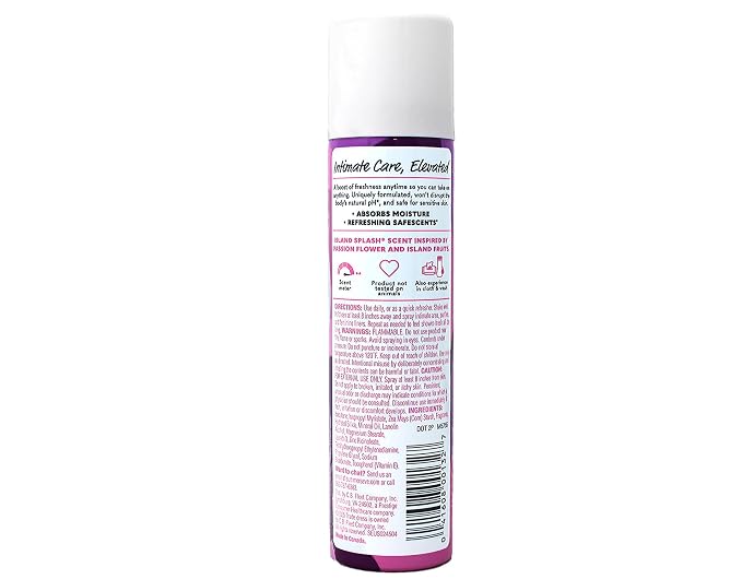 Feminine Deodorant Spray Island Splash 2 oz (Pack of 7)