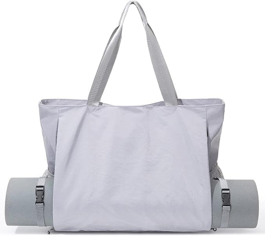 Yoga Mat Bag - Waterproof Shoulder Gym Bag with Yoga Mat Holder & Wet Pocket for Gym, Pilates, Travel, Beach and Daily Use