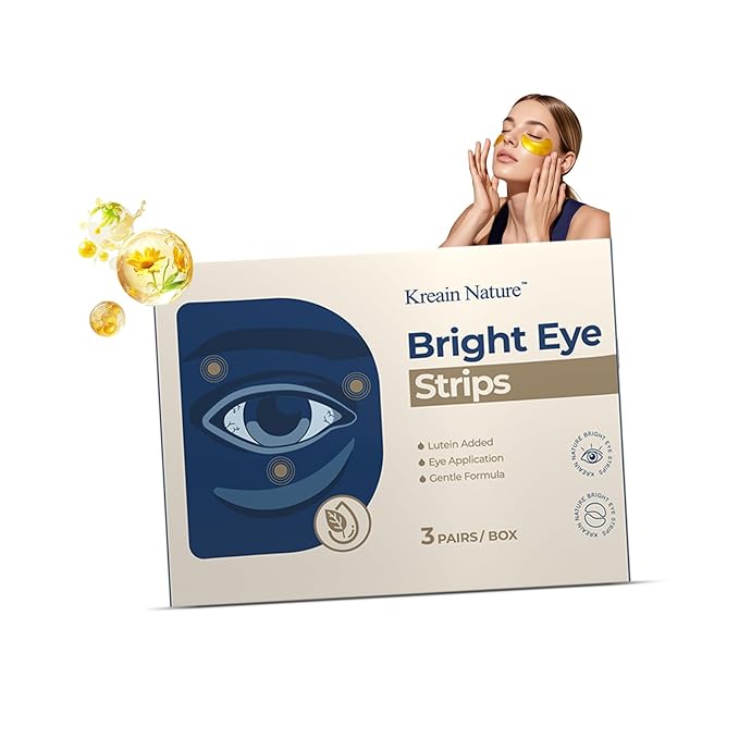 Under Eye Patches, Bright Eye Mask with Lutein for Dark Circles & Puffy Eyes, Ideal Eye Treatment Skin Care Gift for Women & Men (1 Pack/ 3 Pairs)