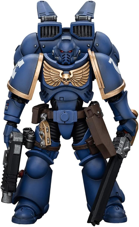 JOYTOY Warhammer 40,000 1/18 Action Figures Ultramarines Jump Pack Intercessors Intercessor 2 Collection Models Christmas Birthday Gifts
