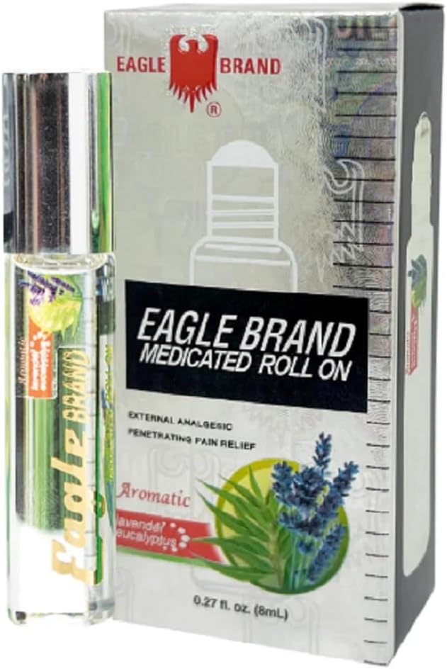 1 Pack - White Roll On Essential Oil - 1 Chai Dau LAN Trang Con O - 8 mL per Bottle